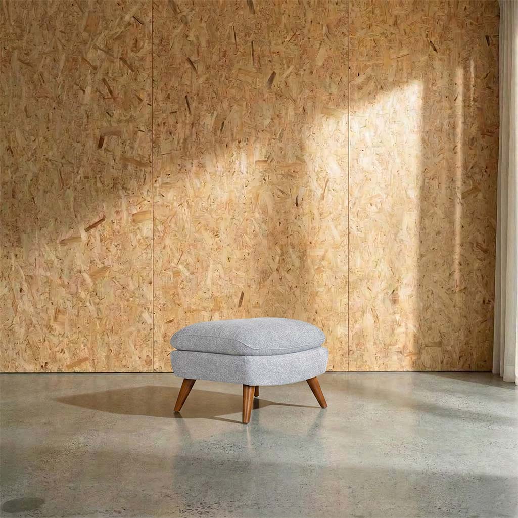 Lunar Fabric Ottoman