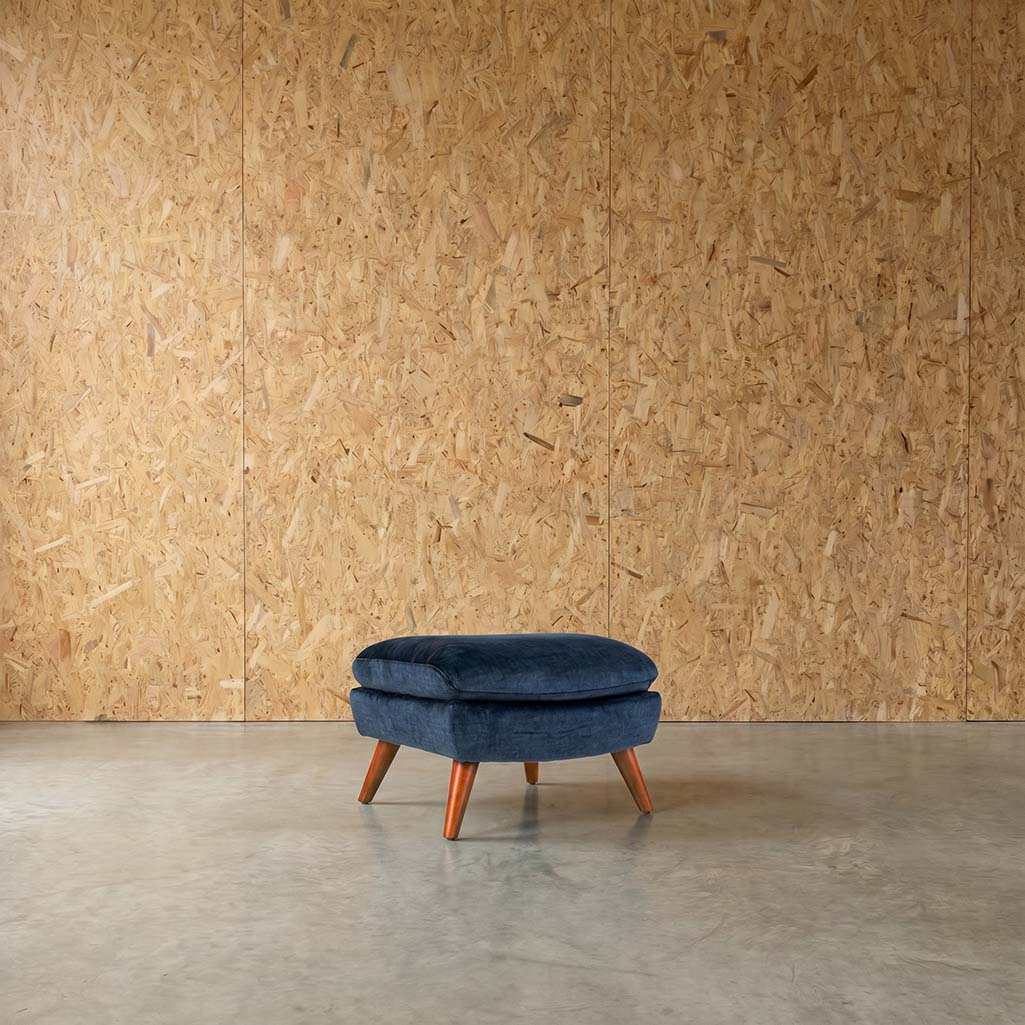 Lunar Vogue Velvet Ottoman