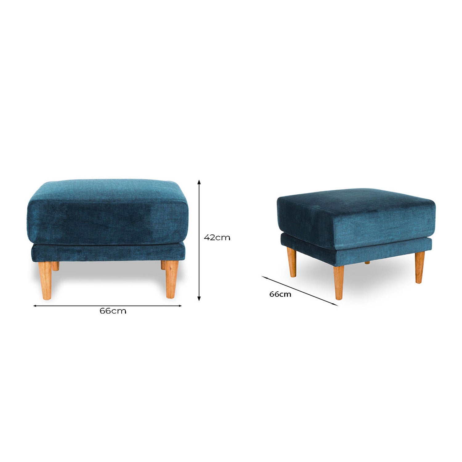Marie Vogue Velvet Small Ottoman