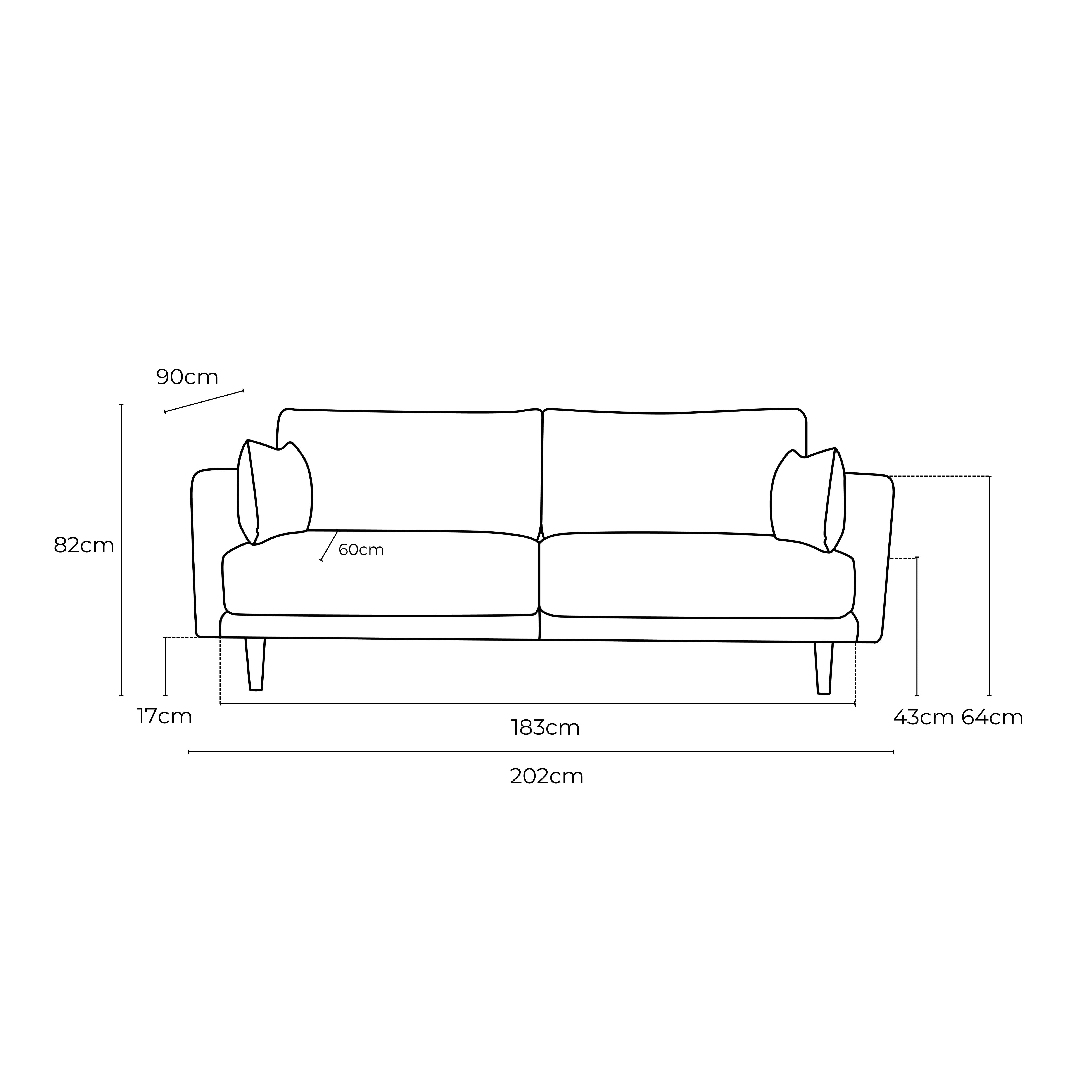 Marie Vogue Velvet 3 Seat Sofa