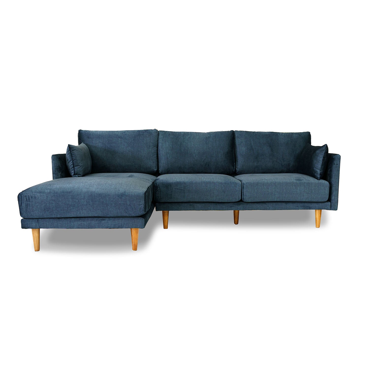 Marie Vogue Velvet Left Side Facing Chaise Lounge