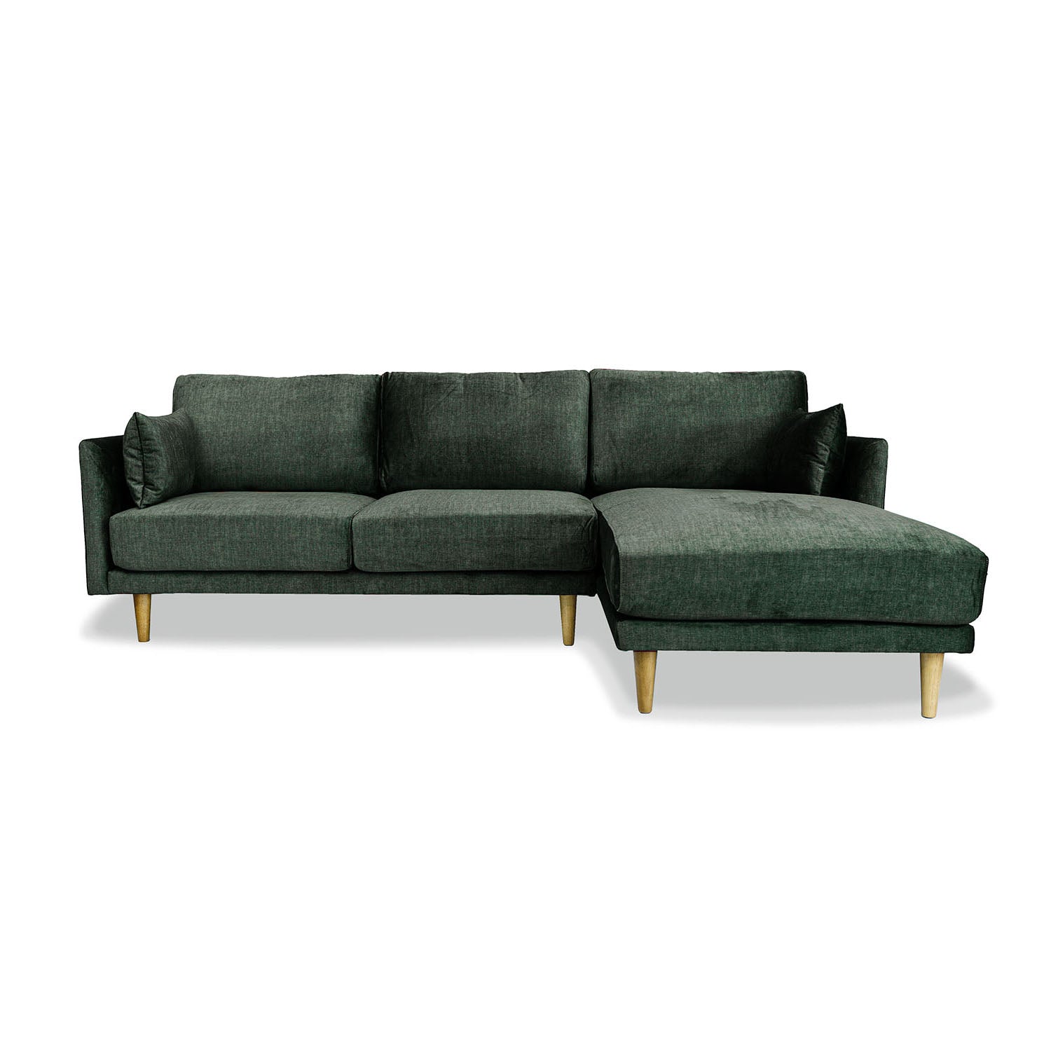 Marie Vogue Velvet Right Side Facing Chaise Lounge