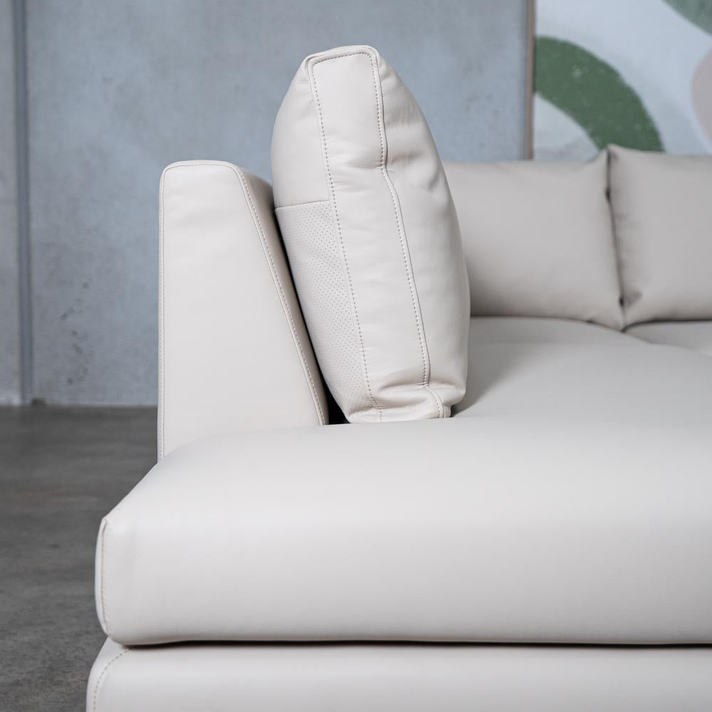 Marlowe Vegan Leather Left Side Facing Chaise Lounge