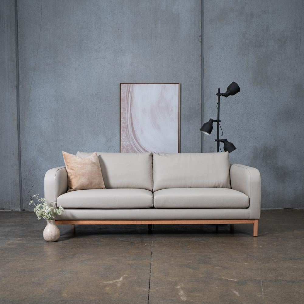 Marlowe Vegan Leather 3 Seat Sofa