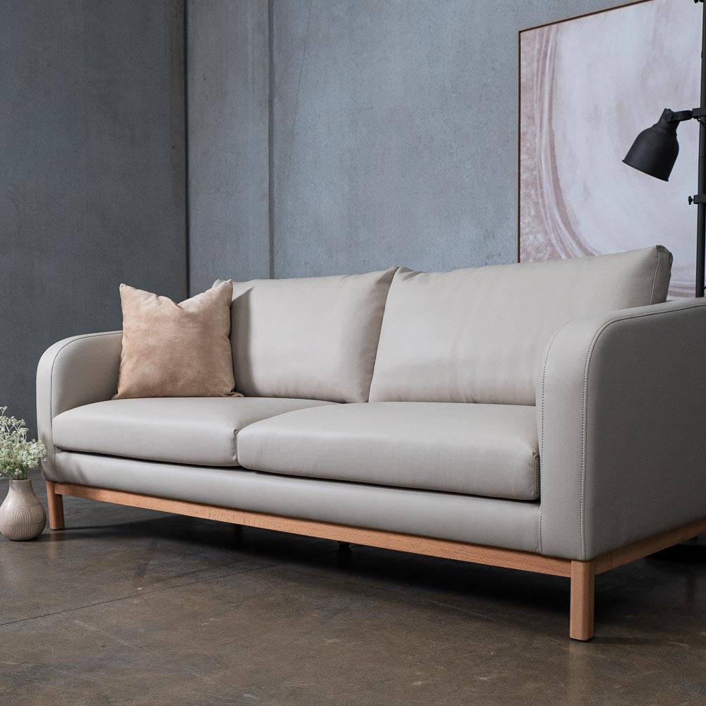 Marlowe Vegan Leather 3 Seat Sofa