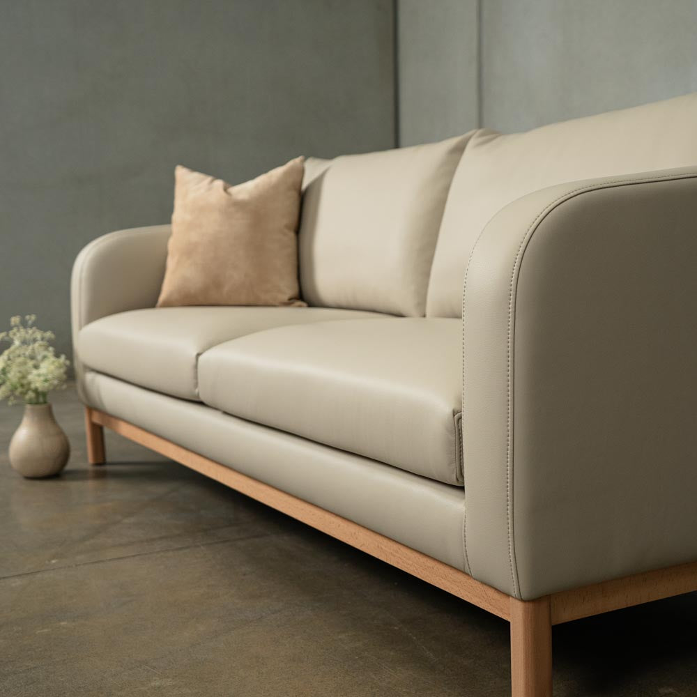 Marlowe Vegan Leather 3 Seat Sofa