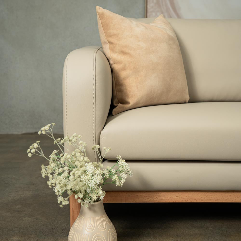 Marlowe Vegan Leather 3 Seat Sofa