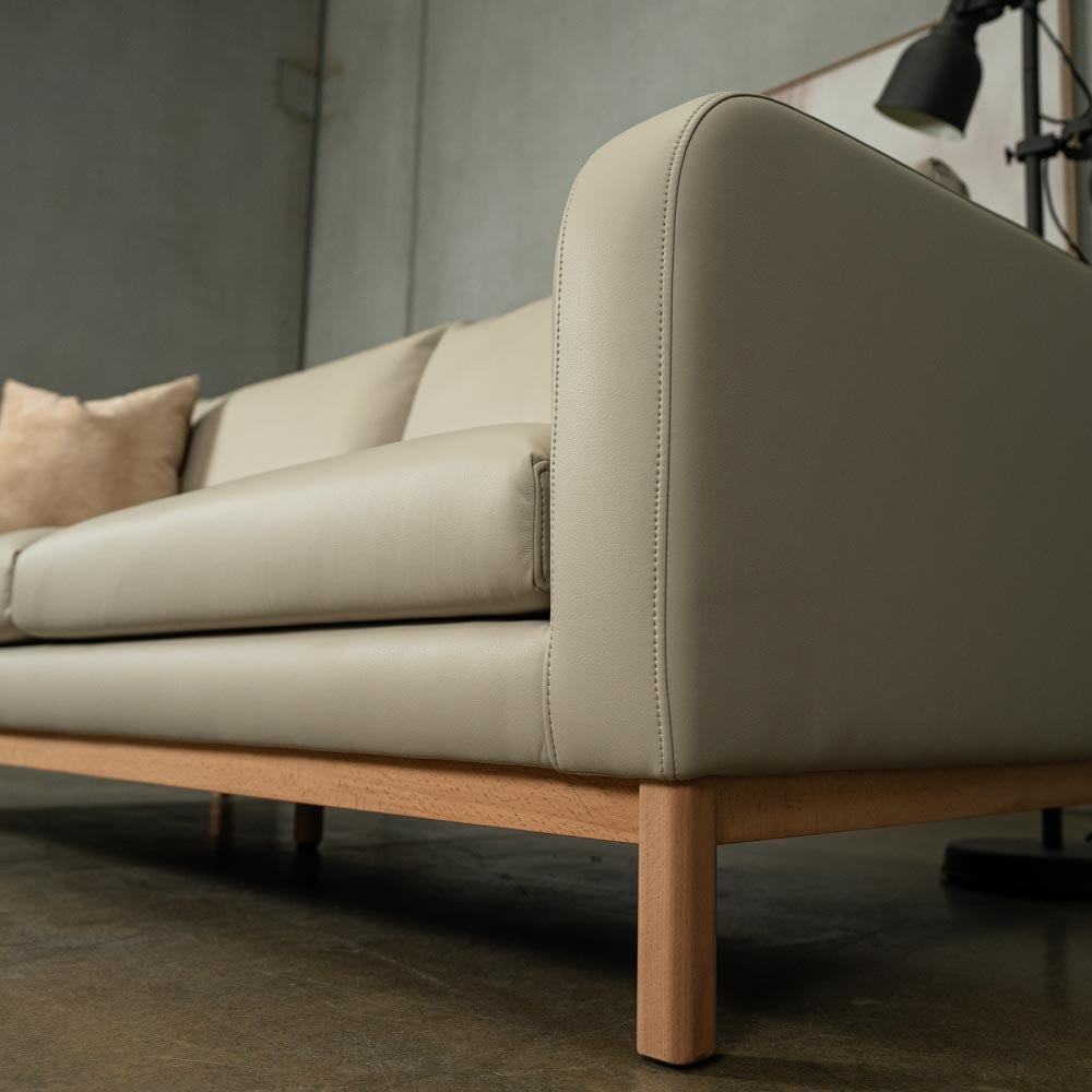 Marlowe Vegan Leather 3 Seat Sofa