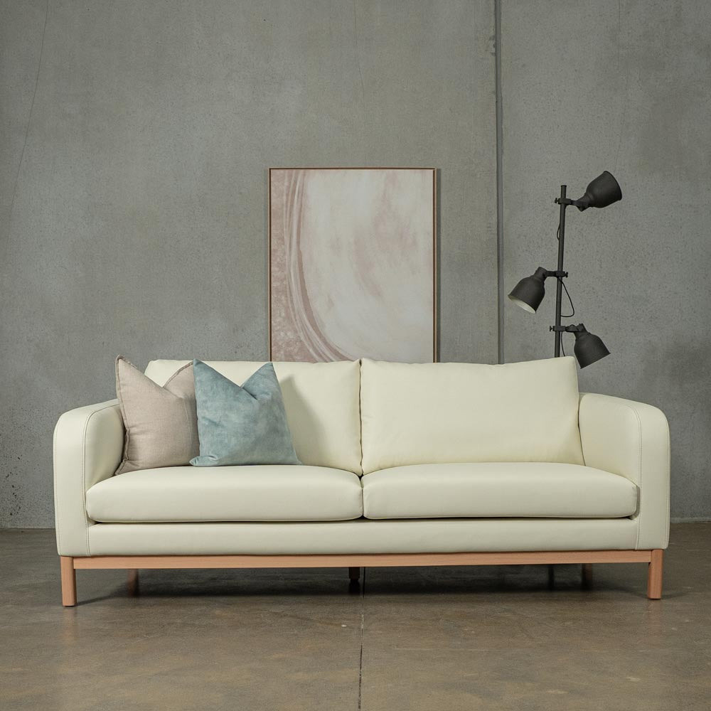 Marlowe Vegan Leather 3 Seat Sofa