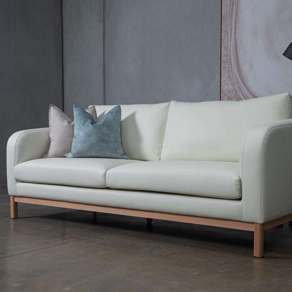Marlowe Vegan Leather 3 Seat Sofa