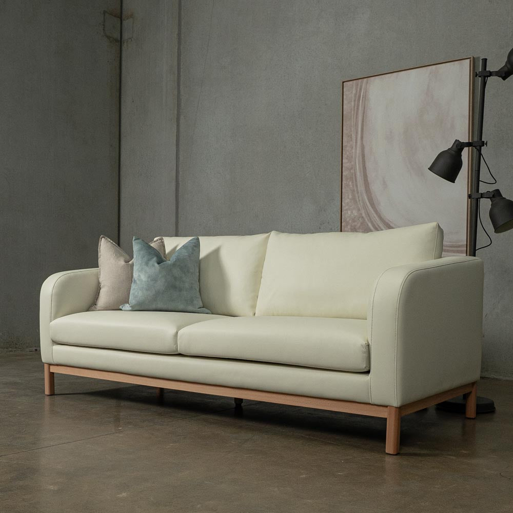 Marlowe Vegan Leather 3 Seat Sofa