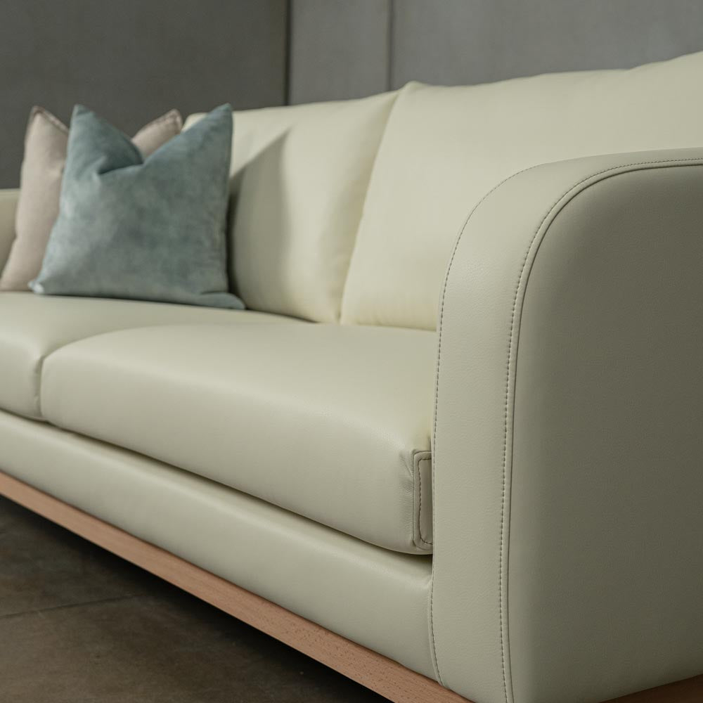 Marlowe Vegan Leather 3 Seat Sofa