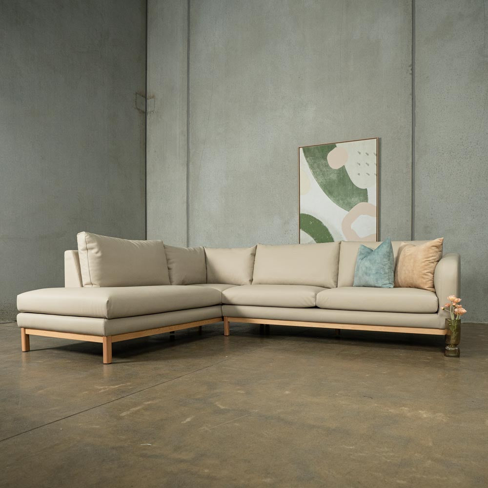 Marlowe Vegan Leather Right Side Facing Chaise Lounge