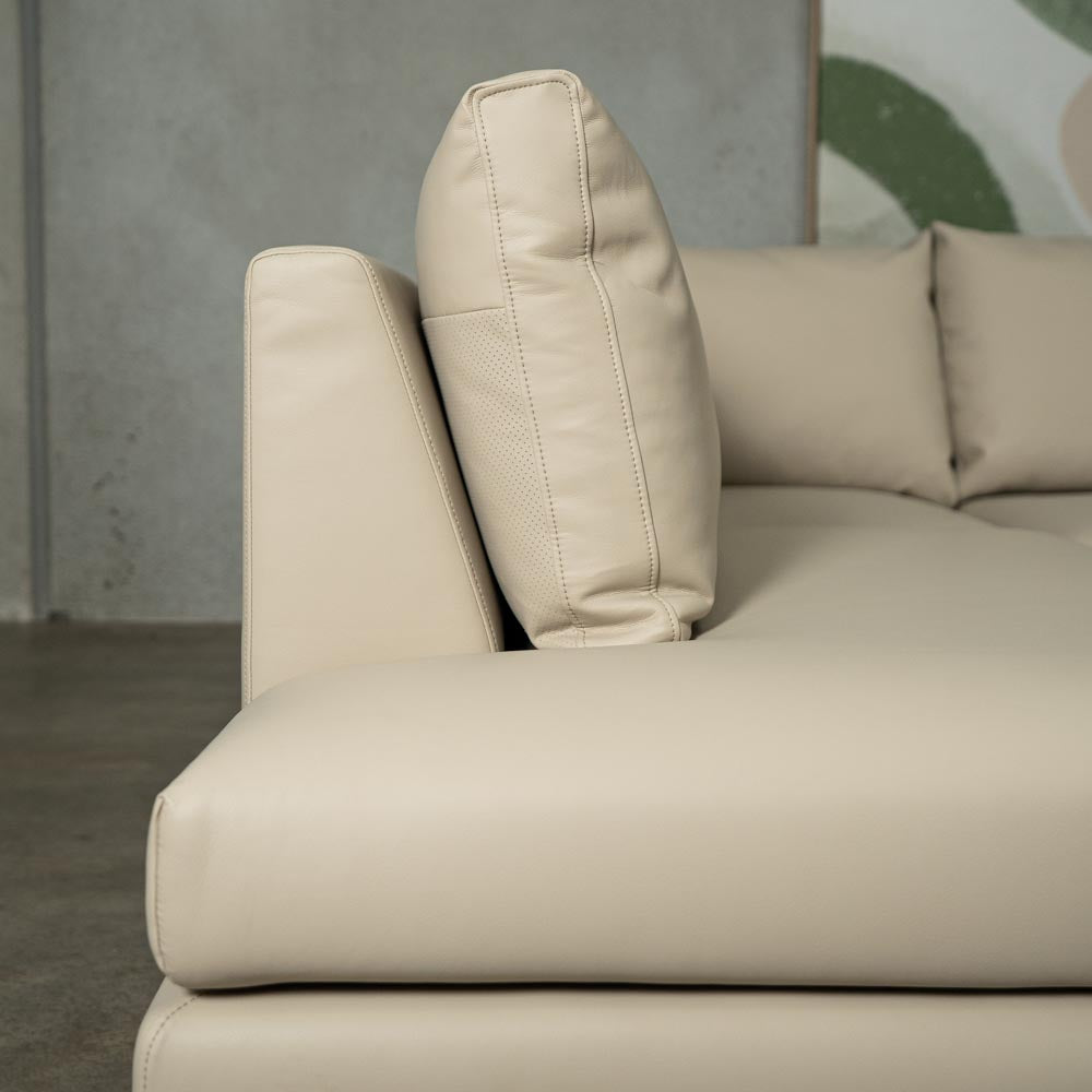 Marlowe Vegan Leather Right Side Facing Chaise Lounge