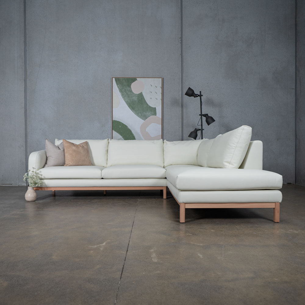 Marlowe Vegan Leather Right Side Facing Chaise Lounge