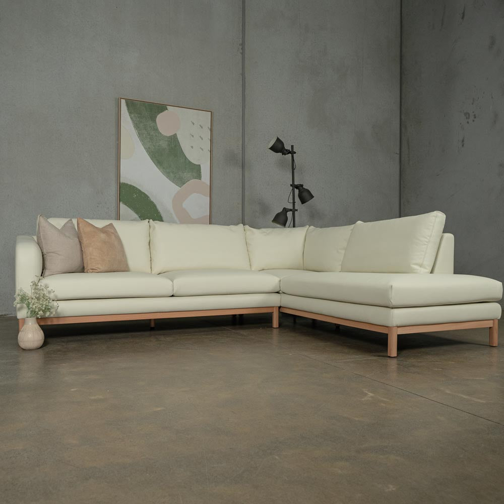 Marlowe Vegan Leather Right Side Facing Chaise Lounge