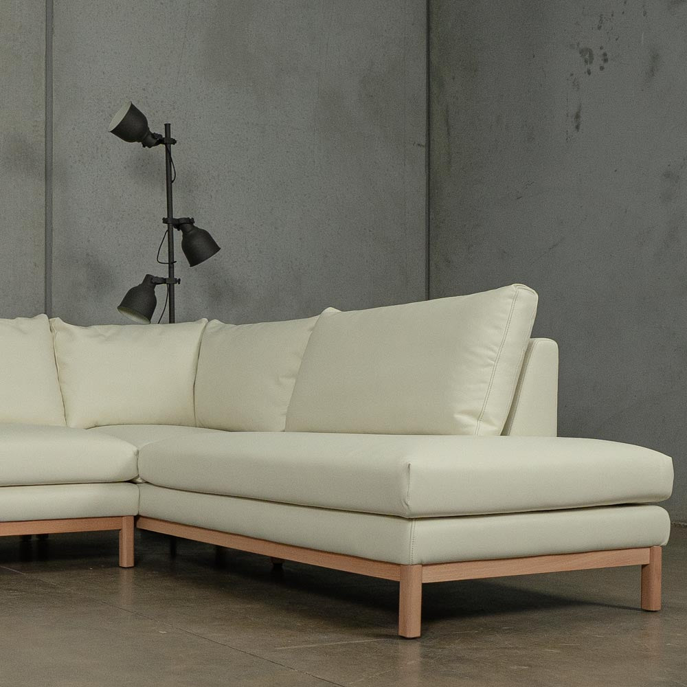 Marlowe Vegan Leather Right Side Facing Chaise Lounge