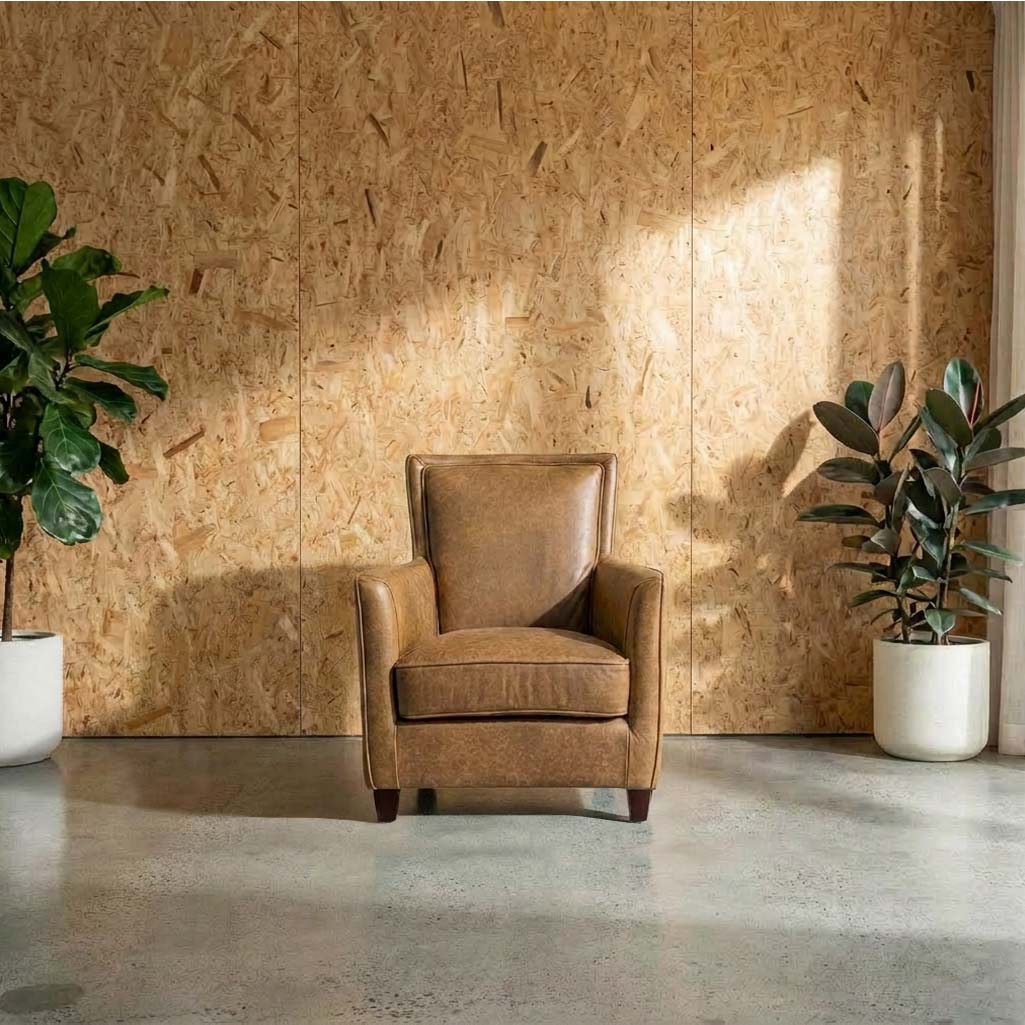 Monteray Leather Chair in Brumby Natural | The Drop
