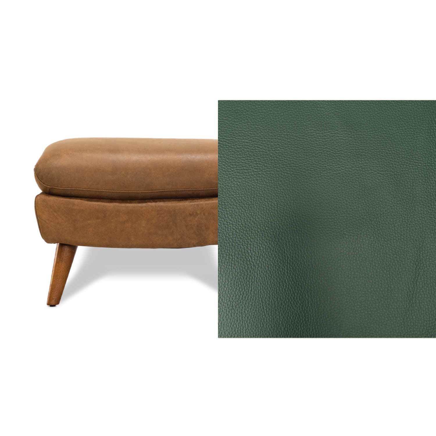 Lunar Leather Ottoman