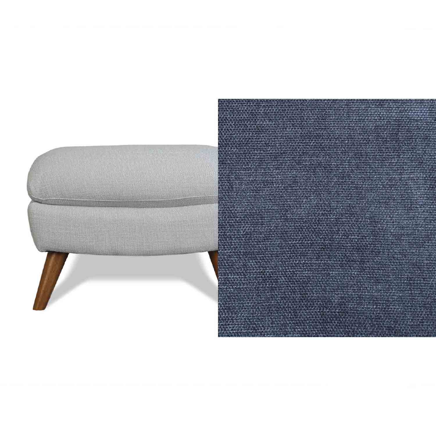 Lunar Fabric Ottoman