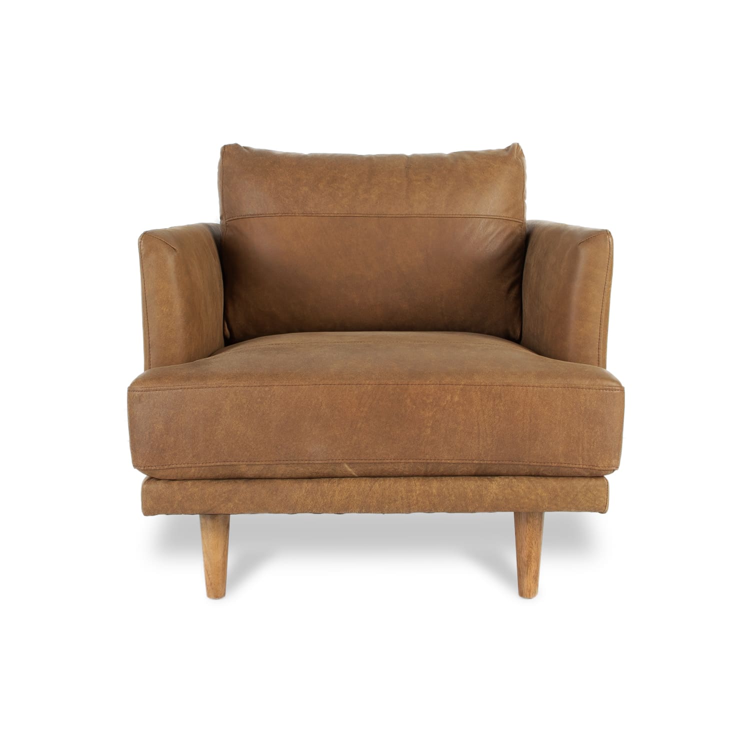 Online Warehouse Sale Ruby Leather Chair in Brumby Natural