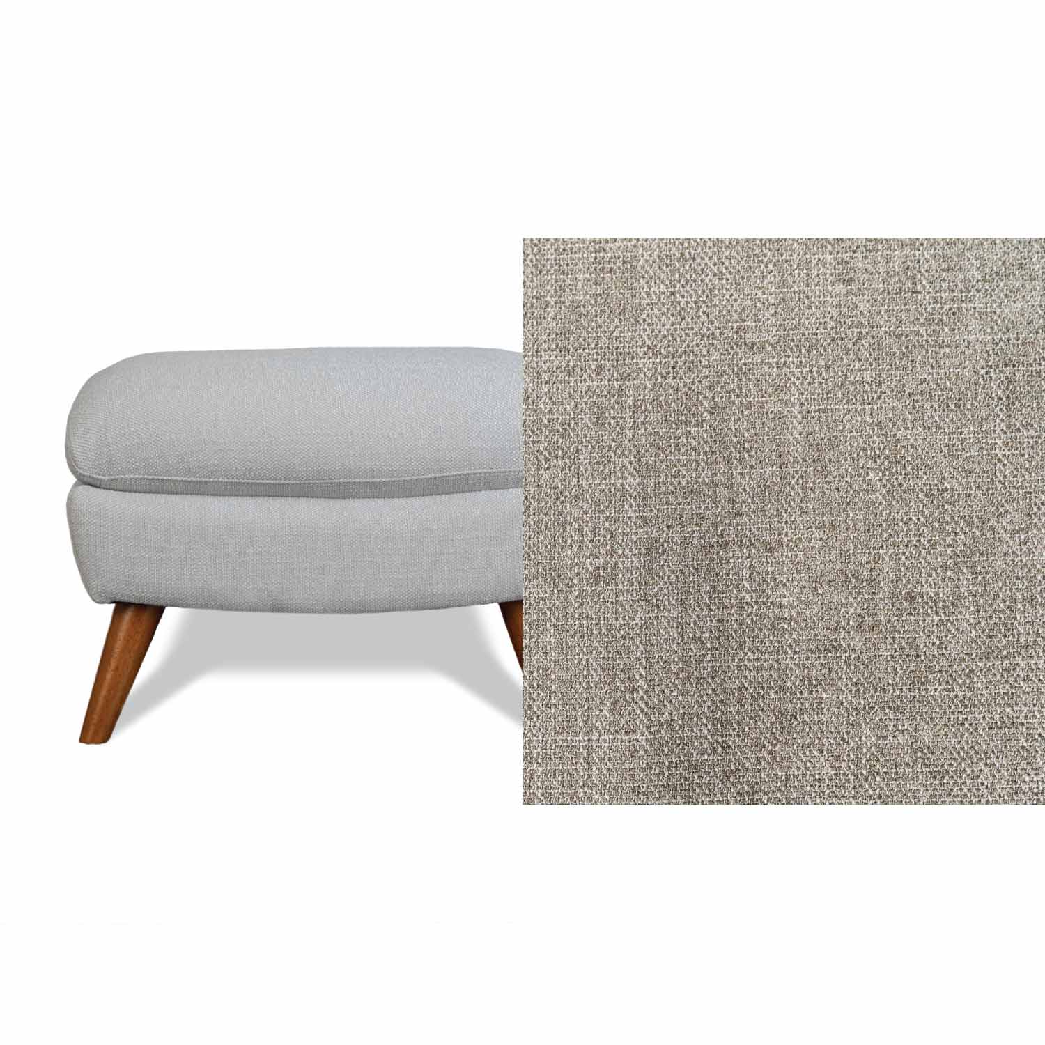 Lunar Fabric Ottoman