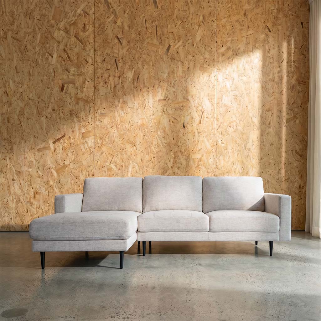 Salerno Fabric Left Side Facing Chaise Lounge