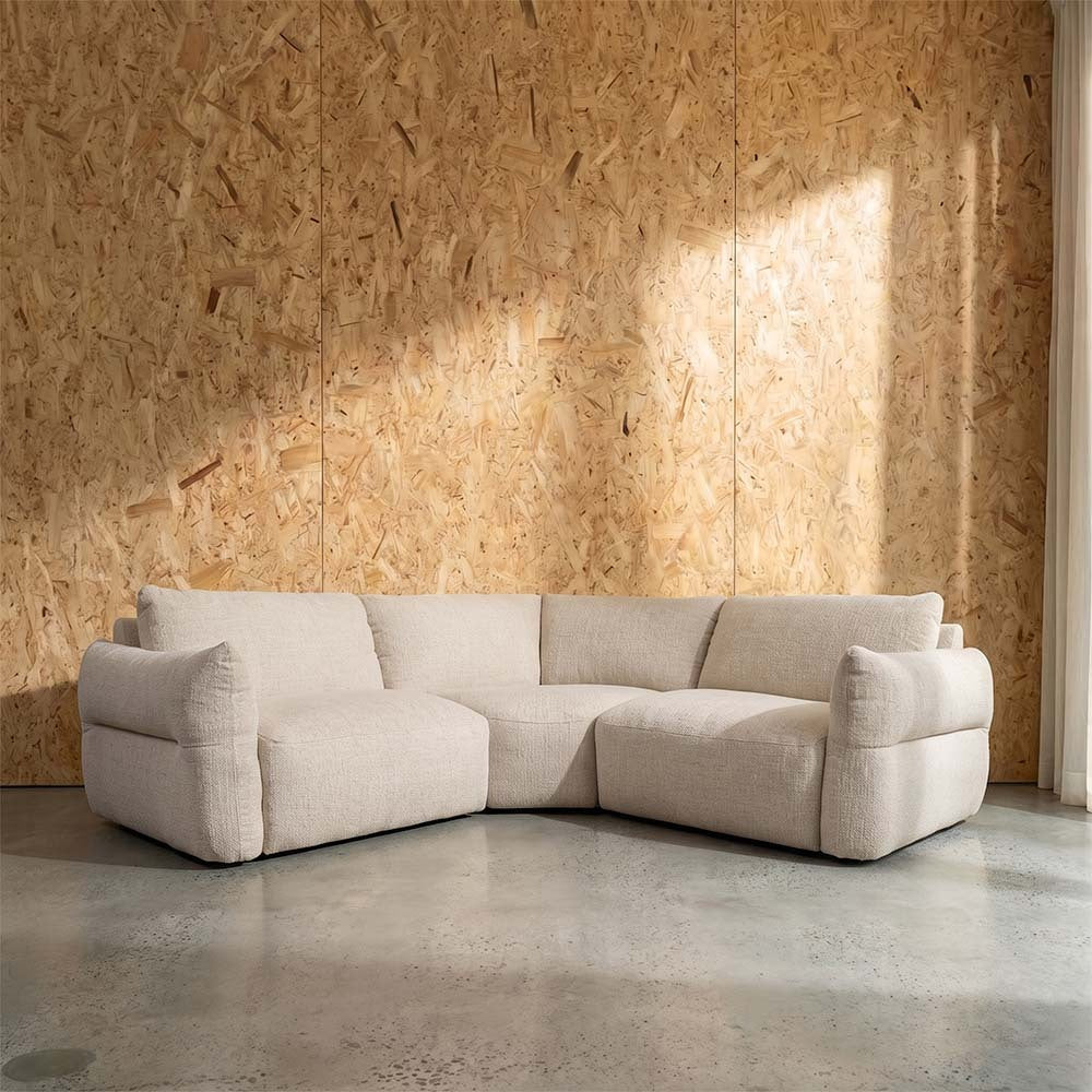 Saxon Fabric 1.5 Seat LAF + Wedge Corner + 1.5 Seat RAF