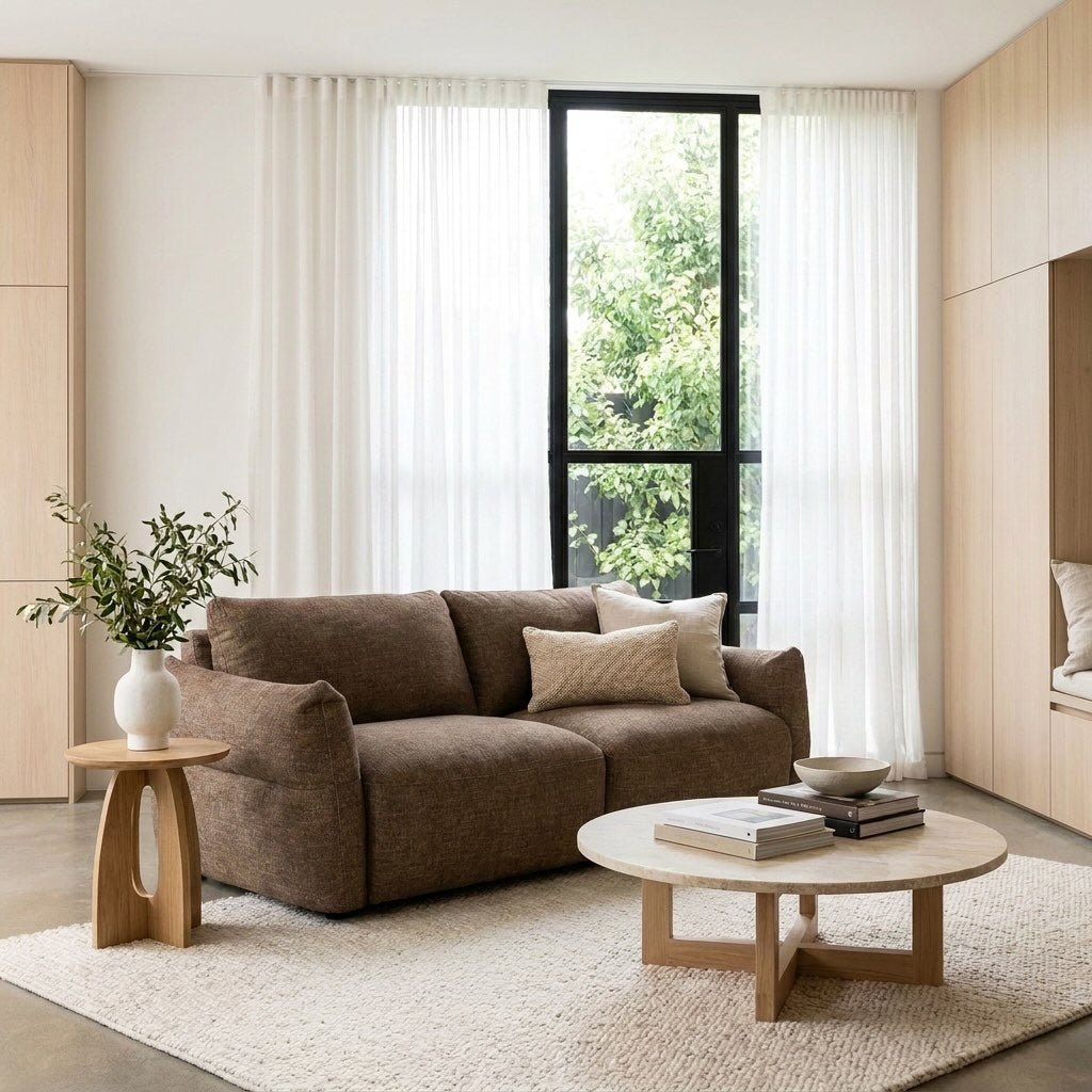 Saxon Fabric 3 Seat Sofa