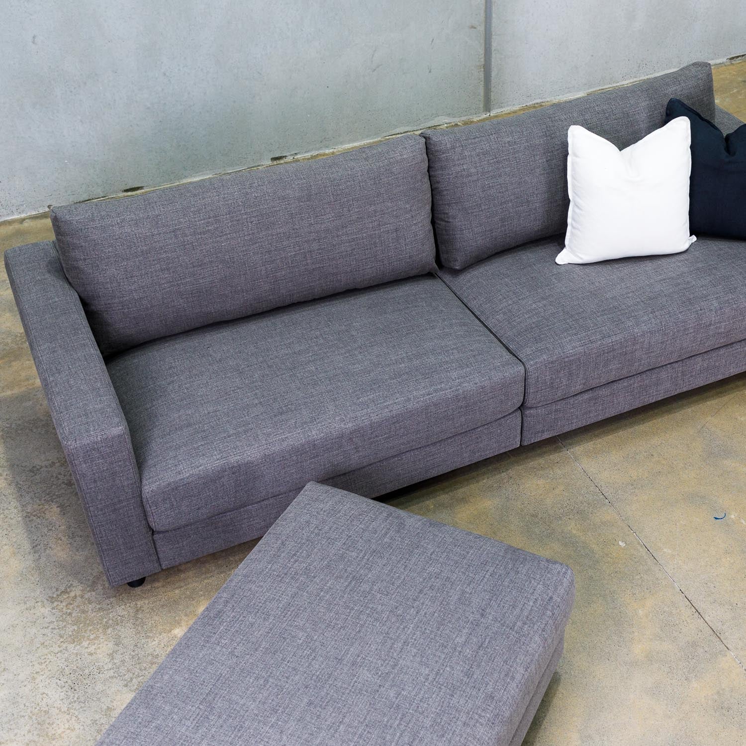 Sorrento Fabric 4 Seat Sofa in Fleur Bark