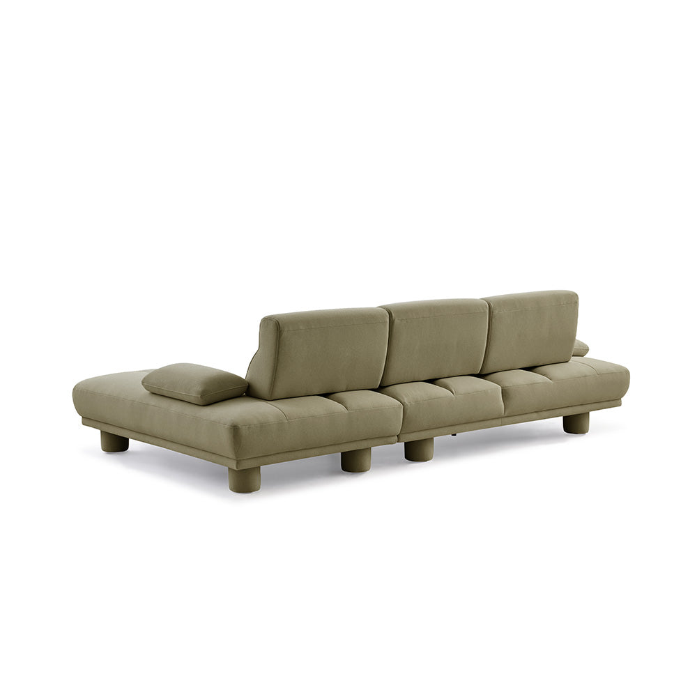 Stella Fabric Right Side Facing Chaise Lounge Sofa Bed