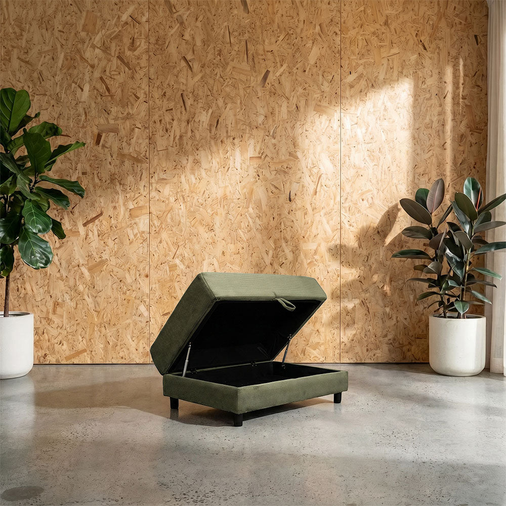 Storage Fabric Ottoman