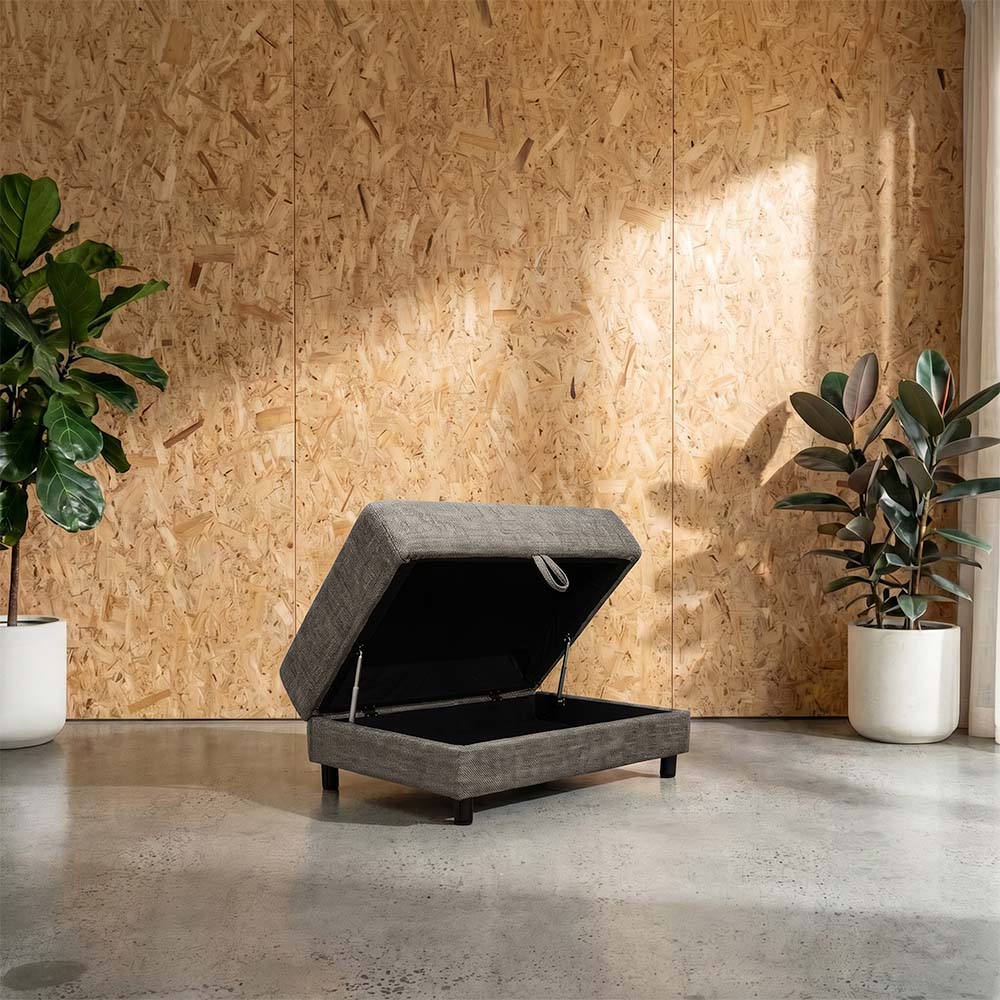 Storage Fabric Ottoman
