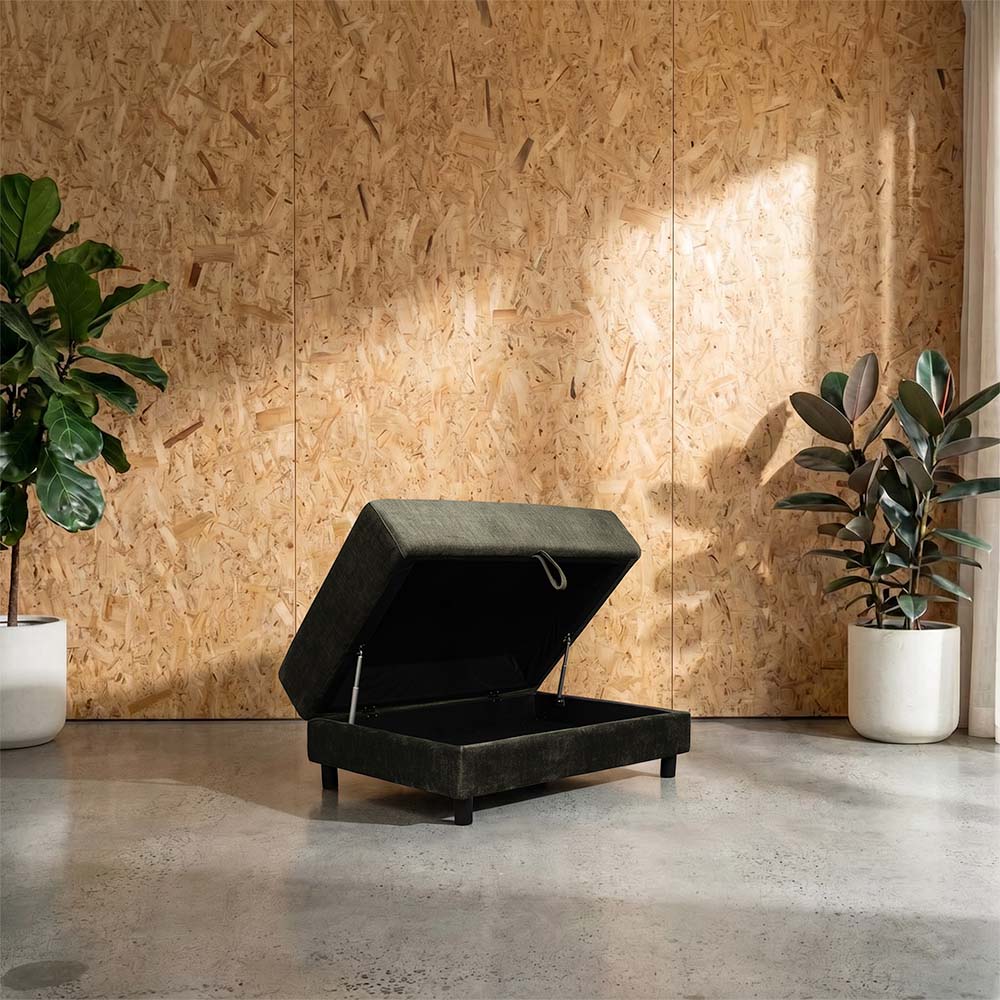 Storage Fabric Ottoman