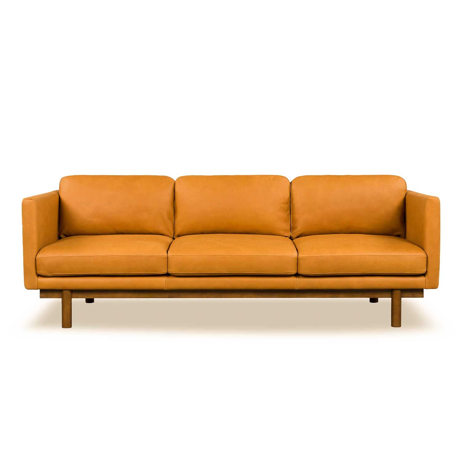 Strada Leather 3 Seat Sofa