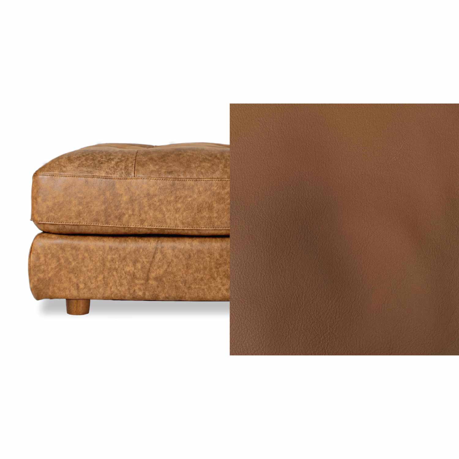 Harmony Leather Ottoman
