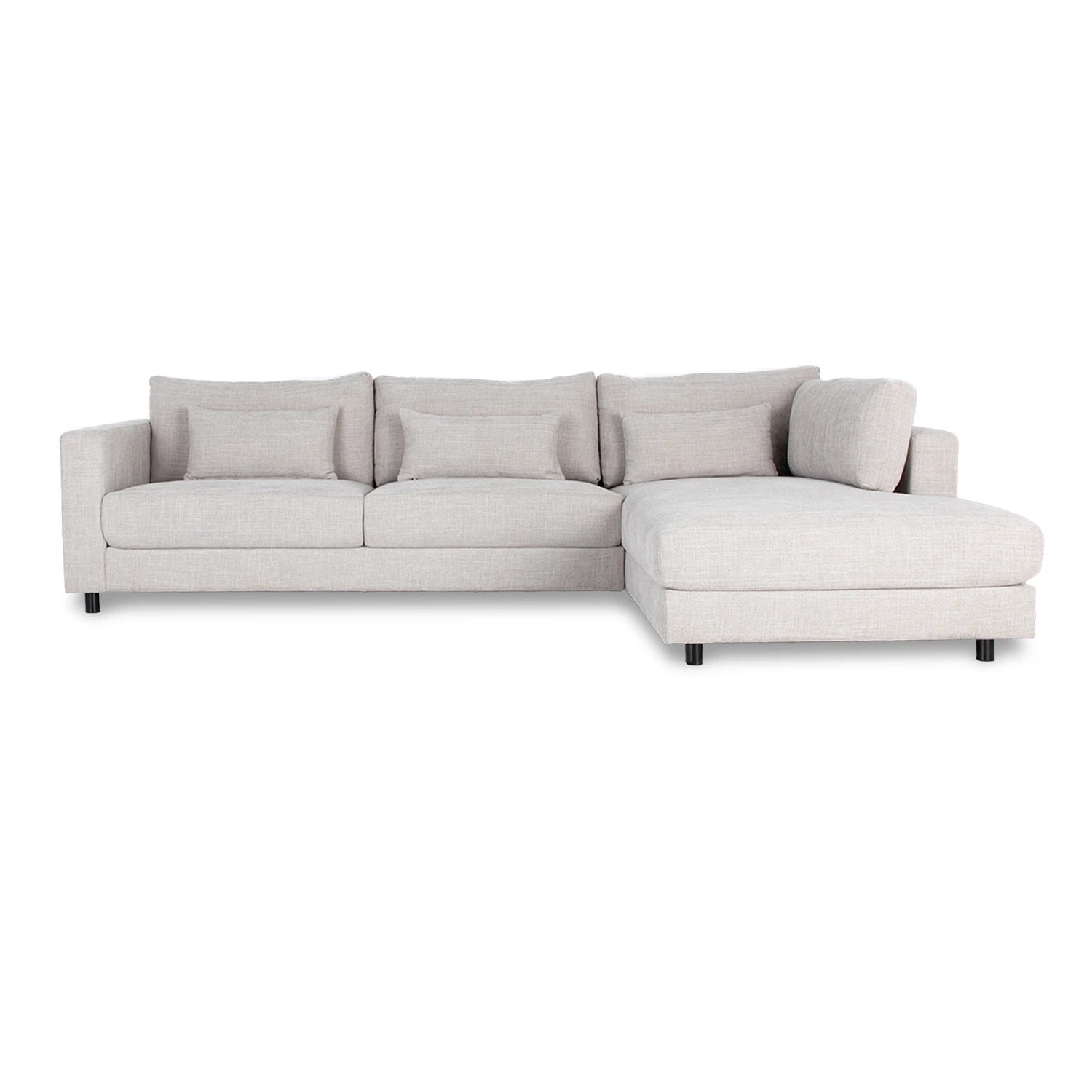 Online Warehouse Sale Alex Fabric Right Side Facing Chaise Lounge in Hastings Sand