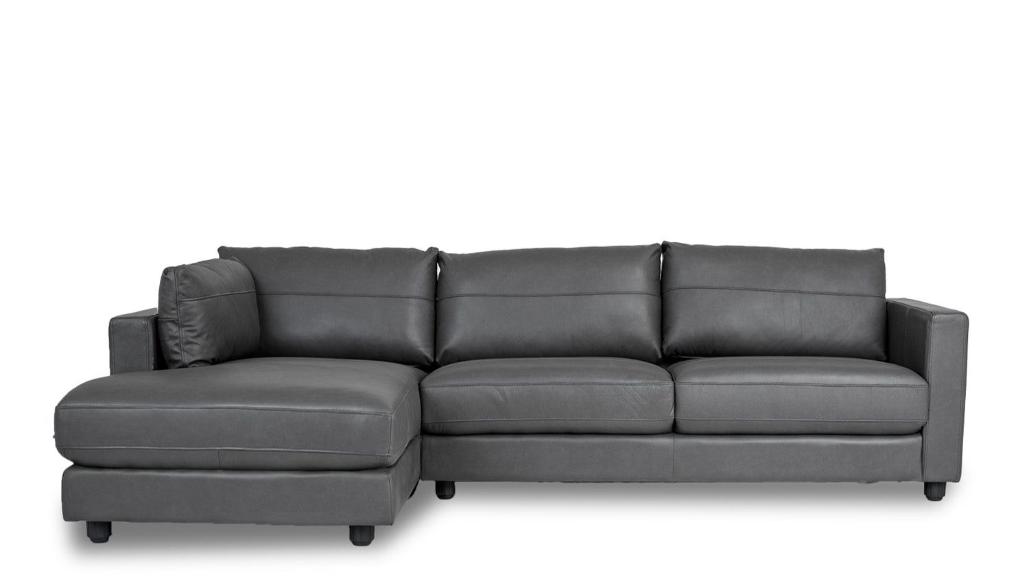 Madrid Leather Left Side Facing Chaise Lounge - Chaise & Modular from Secret Sofa - Just $2999.00! Shop now at Secret Sofa