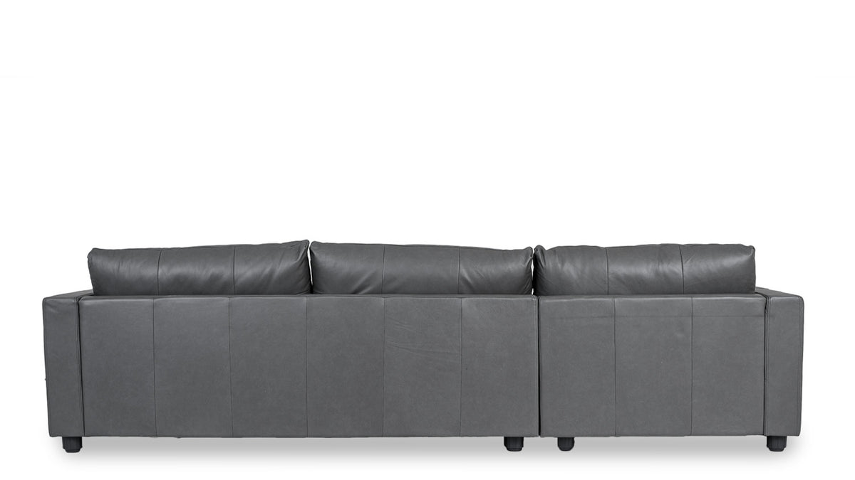 Madrid Leather Left Side Facing Chaise Lounge - Chaise &amp; Modular from Secret Sofa - Just $2999.00! Shop now at Secret Sofa
